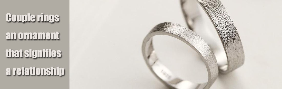 Couple rings, an ornament that signifies a relationship