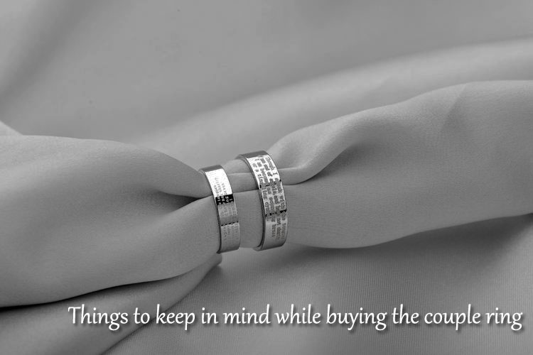 Things to keep in mind while buying the couple ring