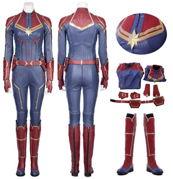 captain marvel cosplay costume top level by simcosplay